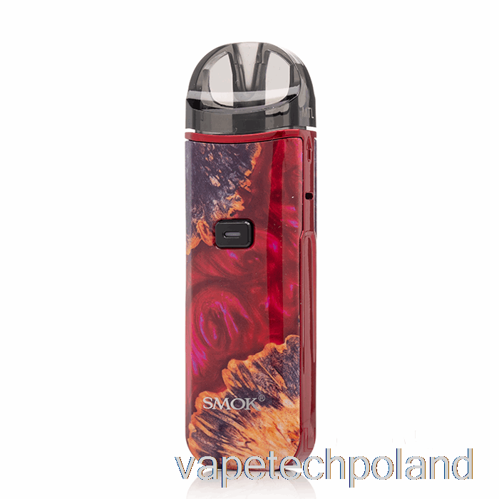 Vape Tech Poland Zestaw Smok Nord Pro 25w Czerwony Stabilizujący Drewno